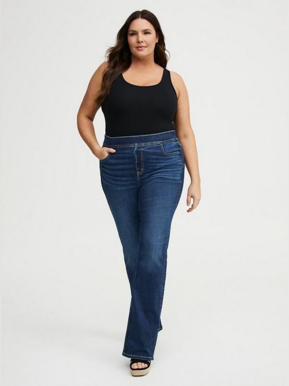Torrid Lean Jean High-Rise Slim Boot Jeans 2R 2X Reg Jupiter Blue